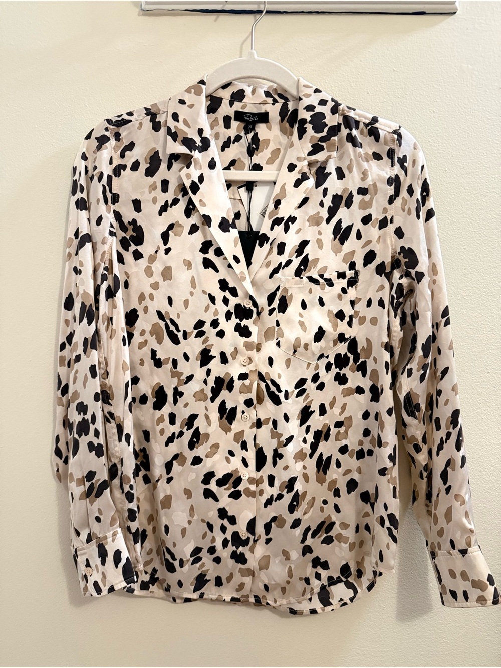 Rails Animal Print Button-Up Blouse, NWT